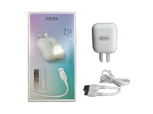 &u+ CARGADOR CELULAR TIPO TIPO C 2.1A 2 USB DESMONTABLE V10-TYPE